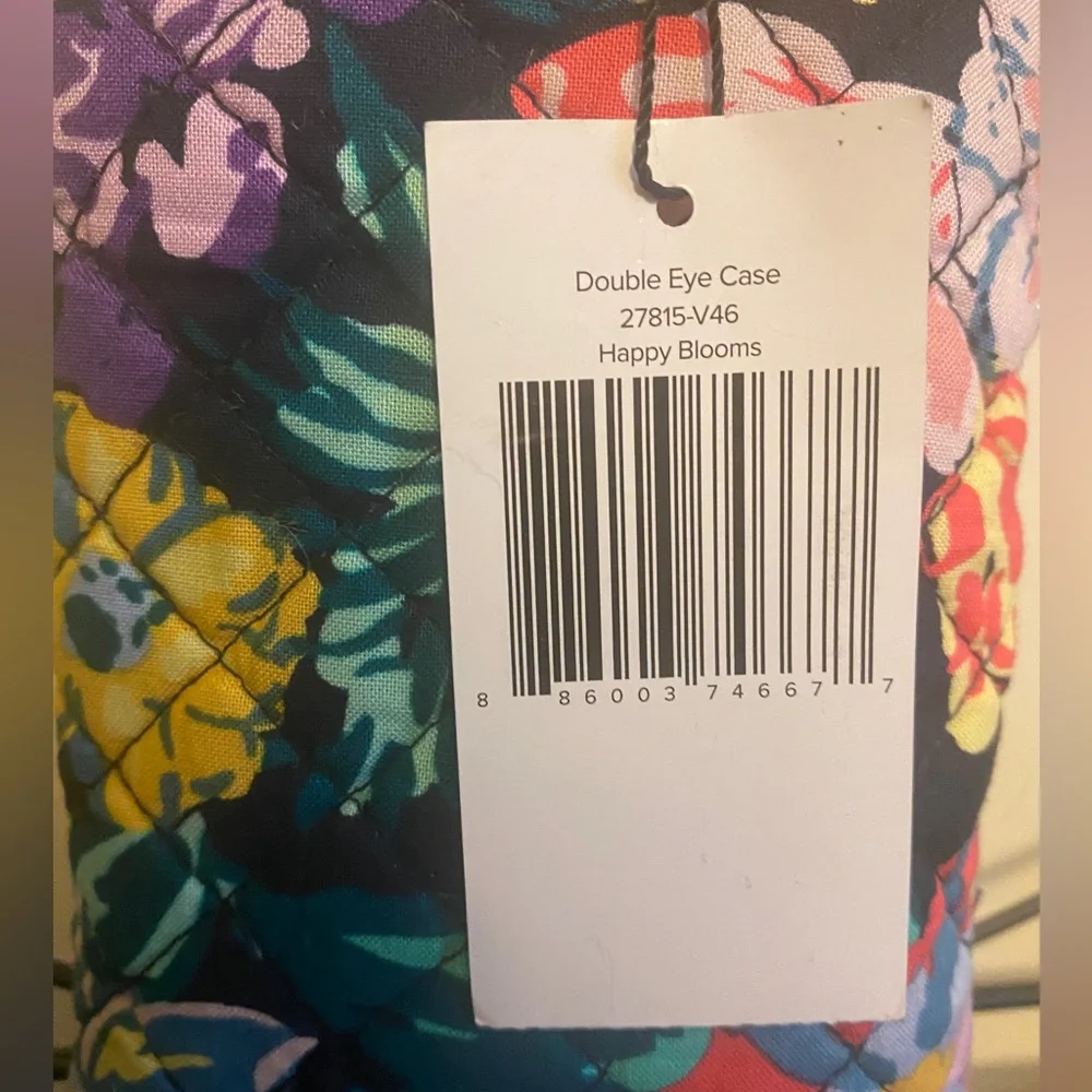 Vera Bradley NWT Double Eye Case Happy Blooms - Picture 2 of 5